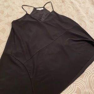 Sugar Lips top, straps, asymmetric hem, black, polyester blend, S